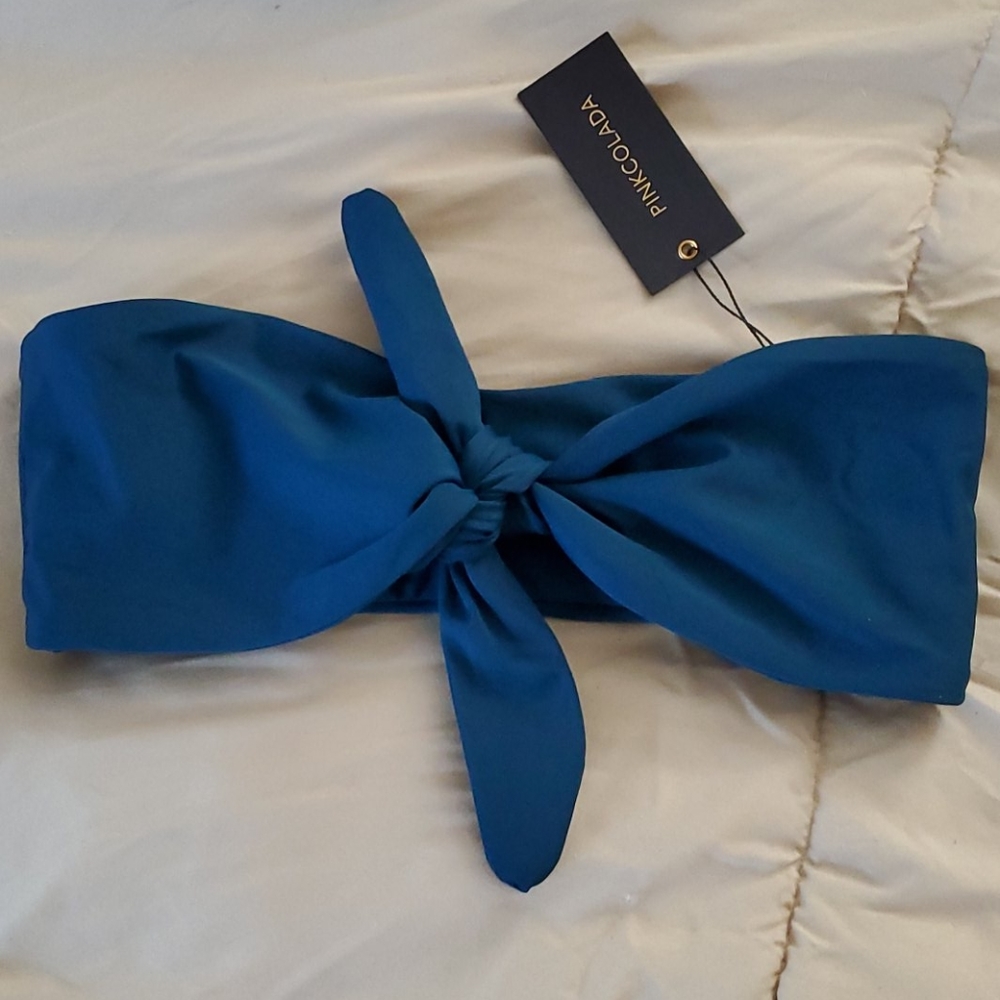 NWOT Teal Bonita Bikini Top